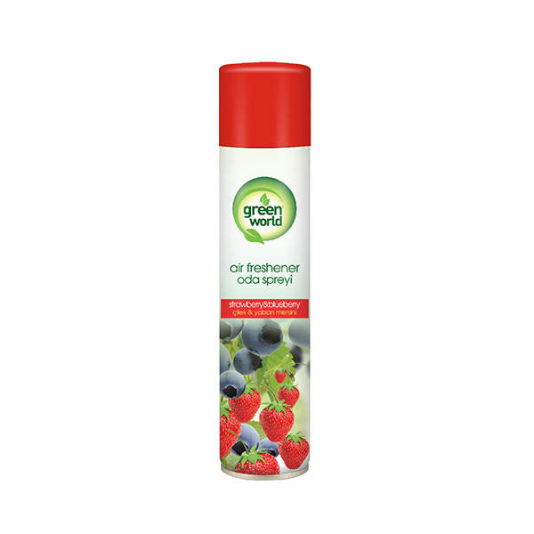 10900570 - Green World Освежитель воздуха 300 мл - Strawberry & Bluberry