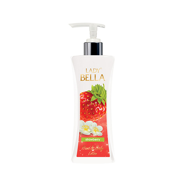 11201876 - Lady Bella Hand & Body Lotion 250 ml - Strawberry 